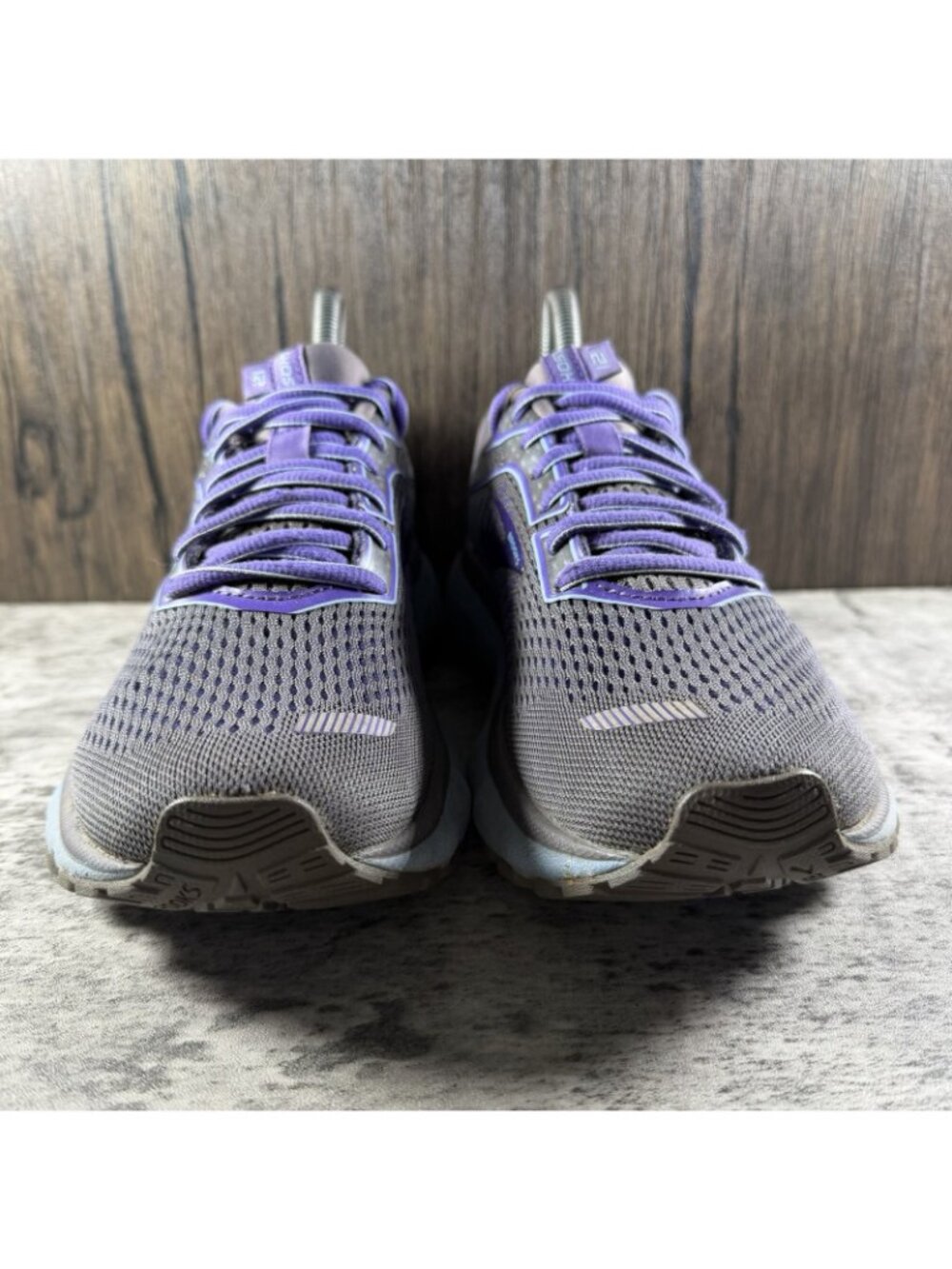 Brooks Womens Sneakers Size 7.5 Ghost Running Purple Gray - Picture 5 of 10